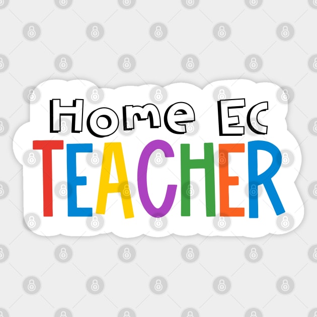 Rainbow Home Ec Teacher Sticker by broadwaygurl18